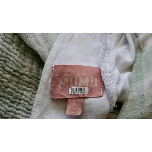 Show Me Your Mumu Cathy Gingham Top Sz L - Picture 6 of 6